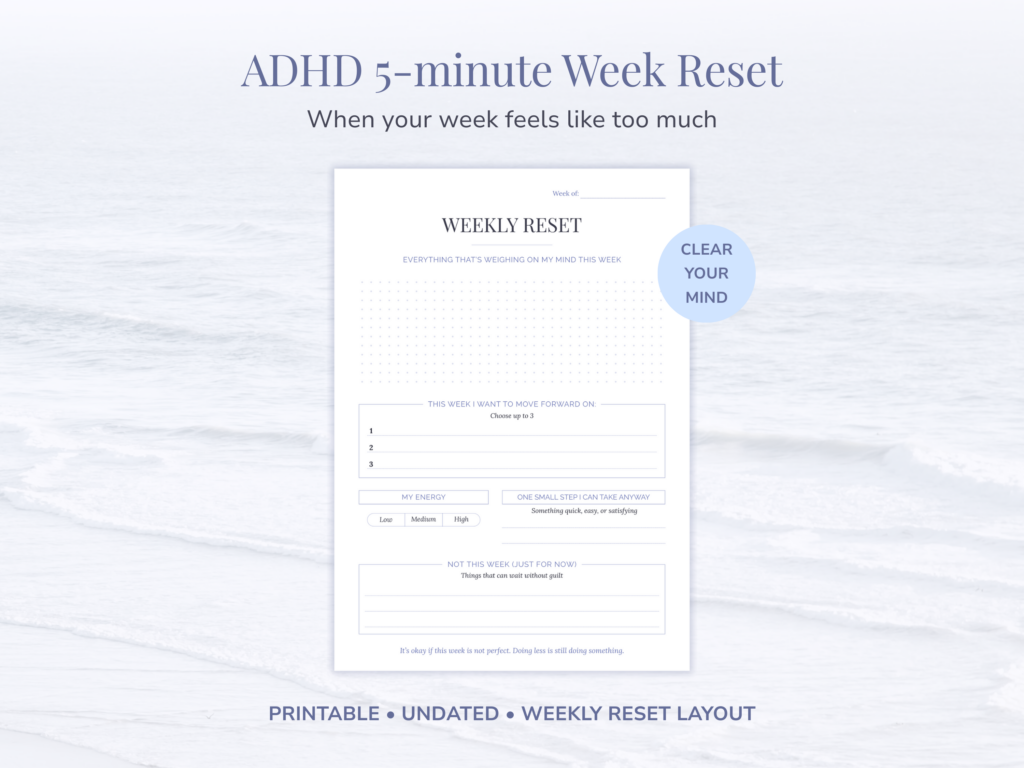 ADHD Weekly Reset