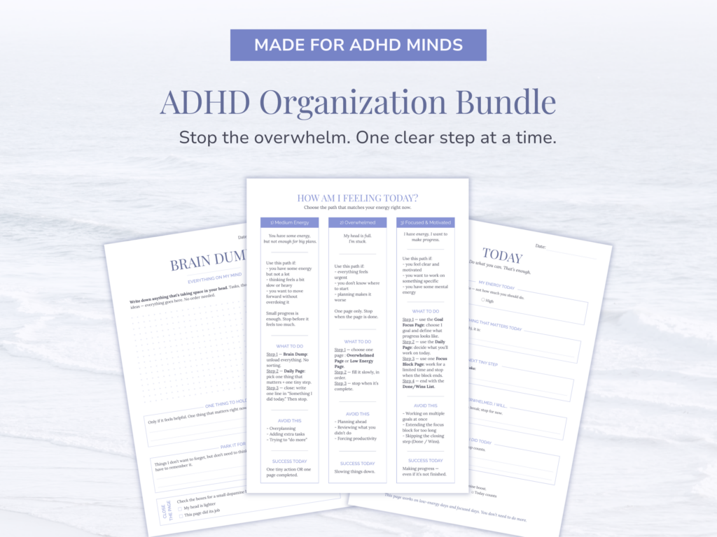 ADHD Organization Bundle