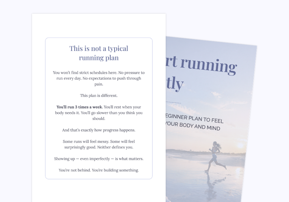 Start running gently 30 day plan