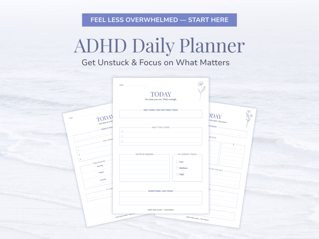 ADHD Daily Planner