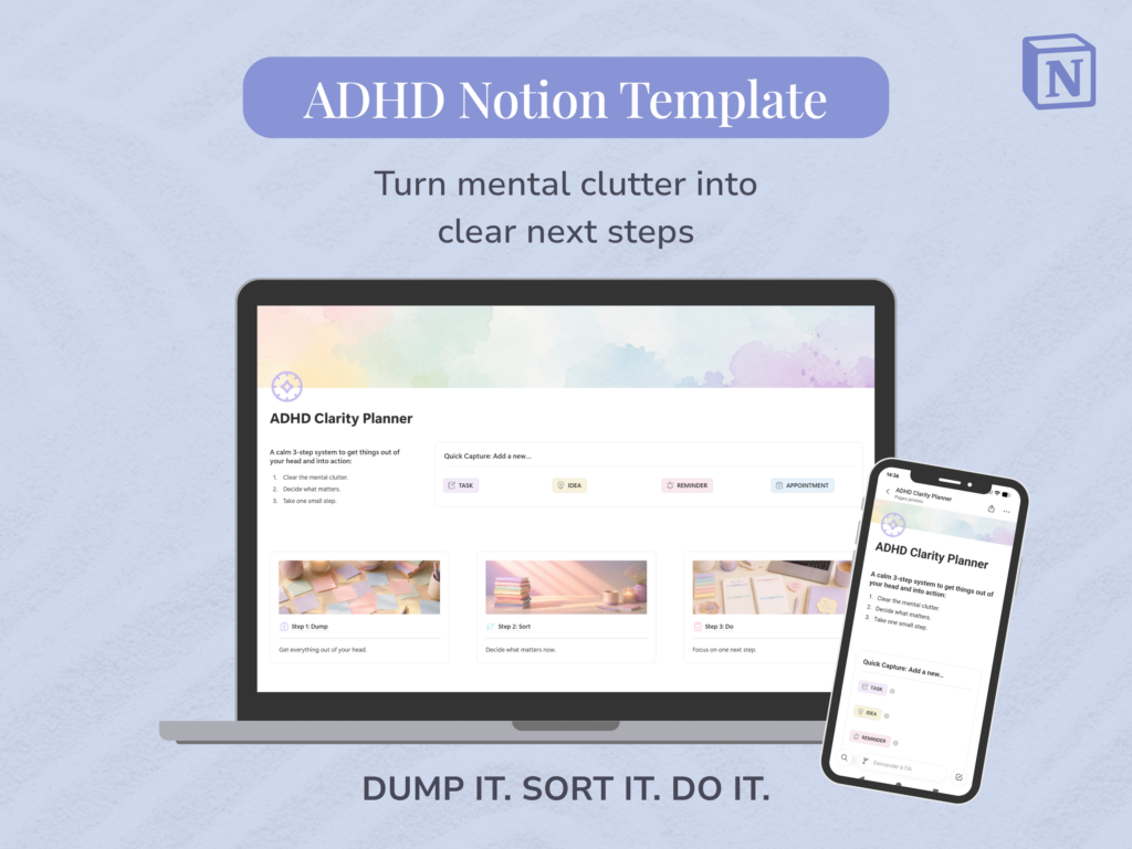 ADHD Planner : Notion Template