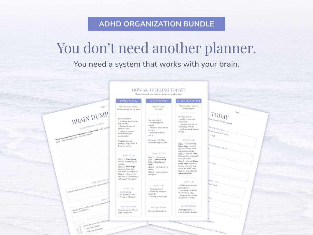 ADHD Organizer Bundle